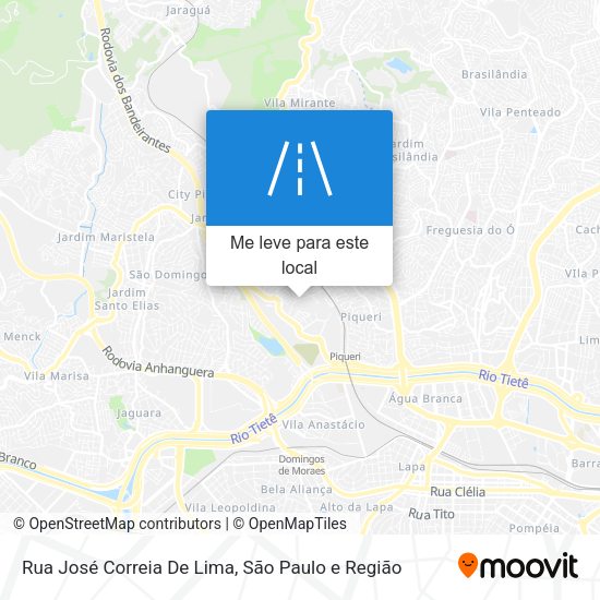 Rua José Correia De Lima mapa