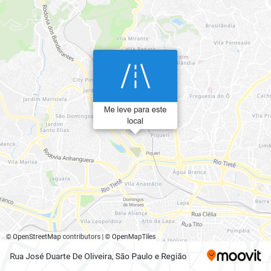 Rua José Duarte De Oliveira mapa