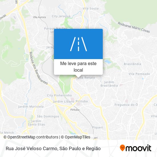 Rua José Veloso Carmo mapa