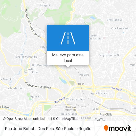 Rua João Batista Dos Reis mapa