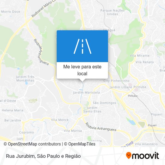 Rua Jurubim mapa