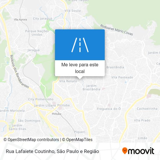 Rua Lafaiete Coutinho mapa