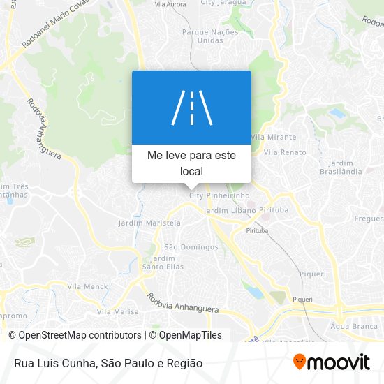 Rua Luis Cunha mapa