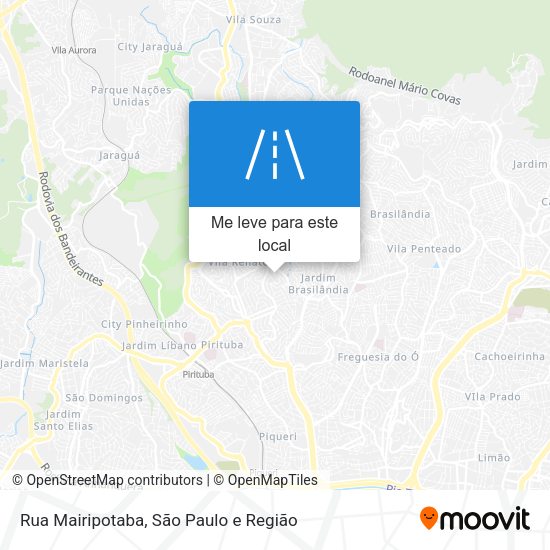 Rua Mairipotaba mapa
