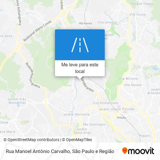 Rua Manoel Antônio Carvalho mapa