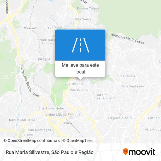 Rua Maria Sillvestre mapa