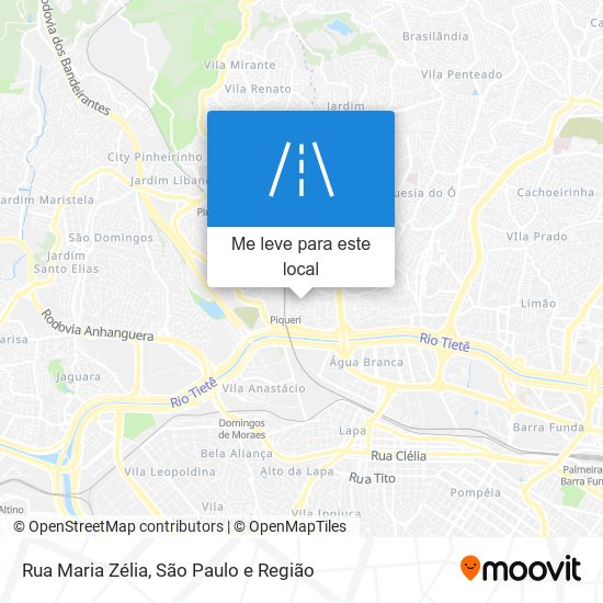 Rua Maria Zélia mapa