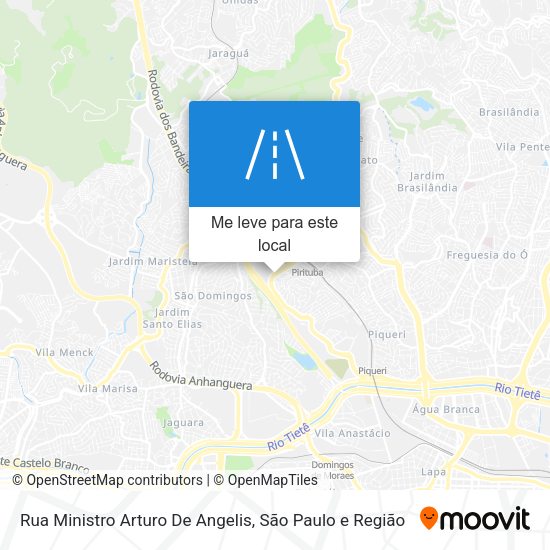 Rua Ministro Arturo De Angelis mapa