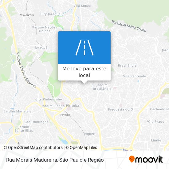 Rua Morais Madureira mapa