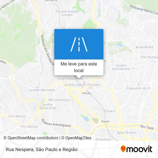Rua Nespera mapa