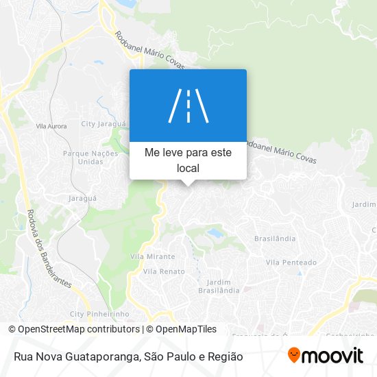 Rua Nova Guataporanga mapa