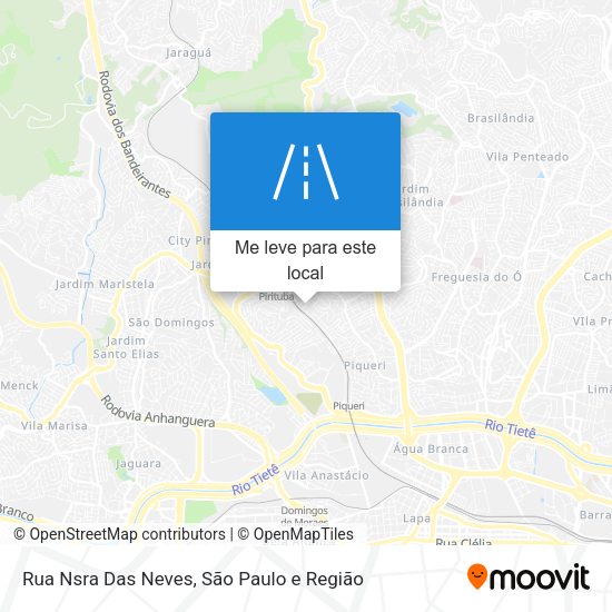 Rua Nsra Das Neves mapa