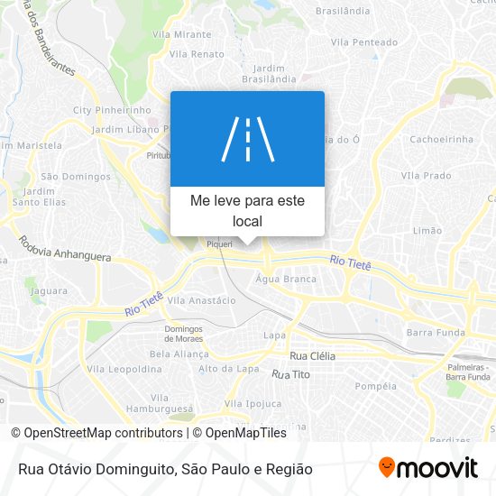 Rua Otávio Dominguito mapa