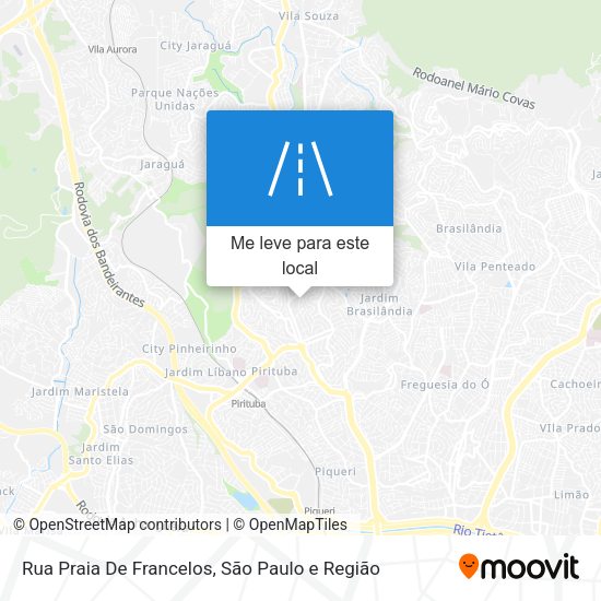 Rua Praia De Francelos mapa