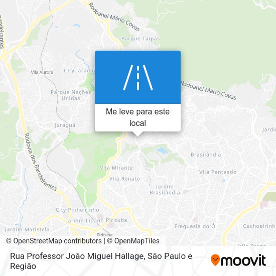 Rua Professor João Miguel Hallage mapa
