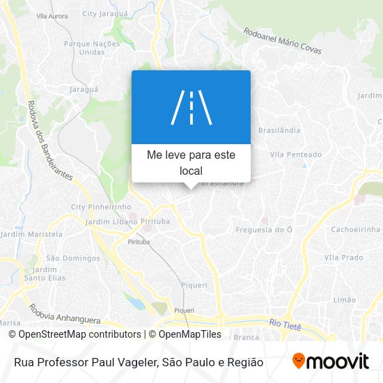 Rua Professor Paul Vageler mapa
