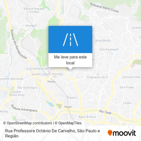 Rua Professora Octávio De Carvalho mapa