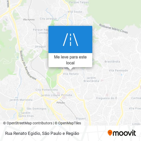 Rua Renato Egidio mapa