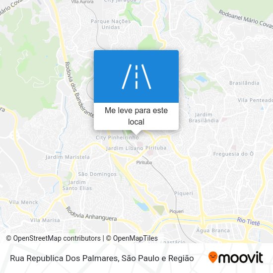 Rua Republica Dos Palmares mapa