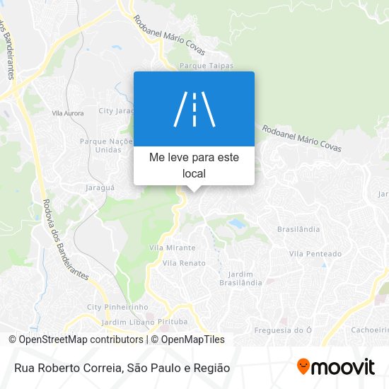 Rua Roberto Correia mapa