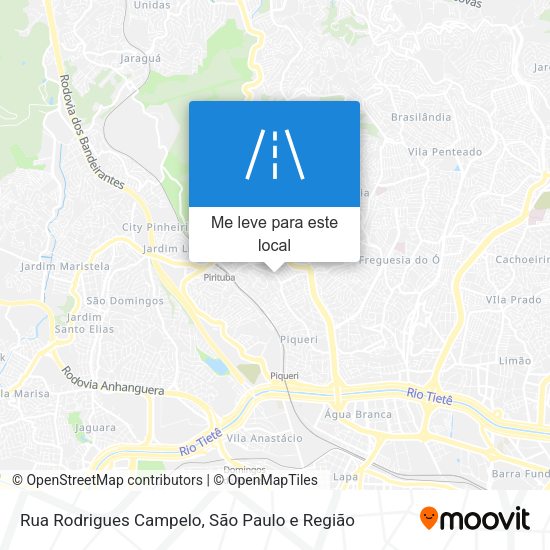 Rua Rodrigues Campelo mapa