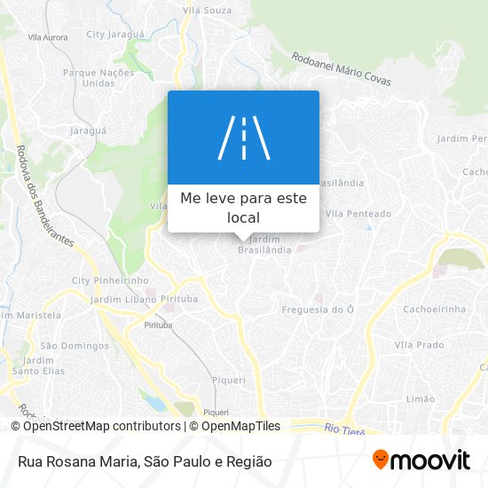 Rua Rosana Maria mapa