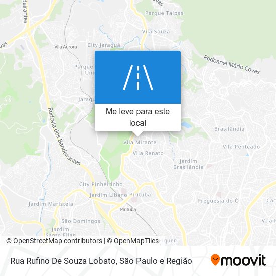 Rua Rufino De Souza Lobato mapa