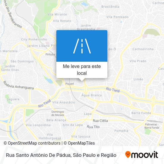 Rua Santo Antônio De Pádua mapa