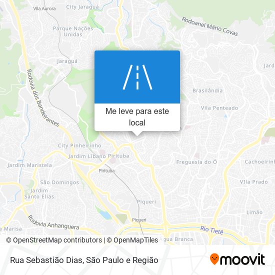 Rua Sebastião Dias mapa