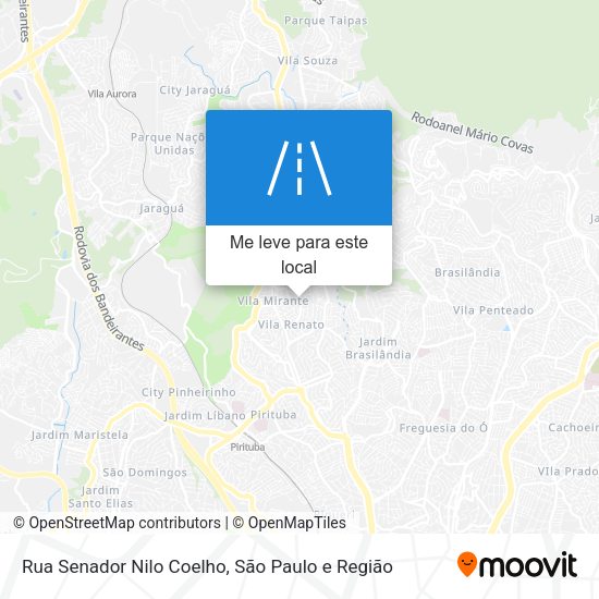 Rua Senador Nilo Coelho mapa
