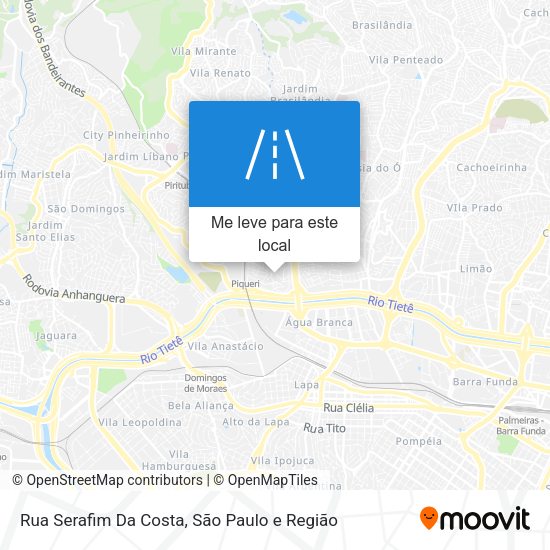 Rua Serafim Da Costa mapa