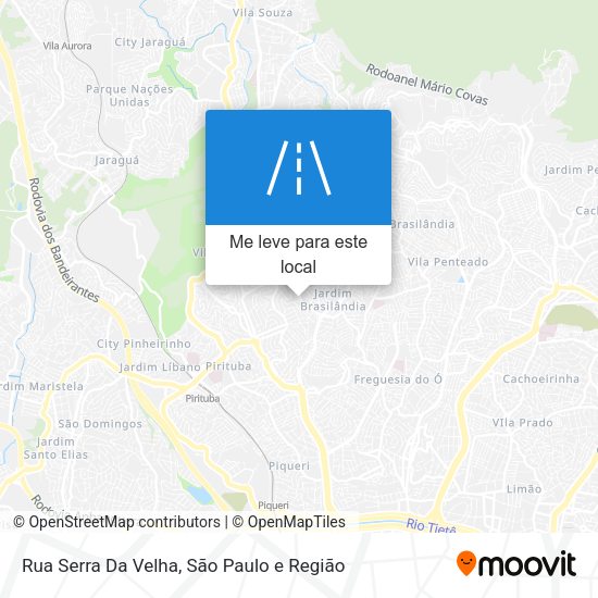 Rua Serra Da Velha mapa