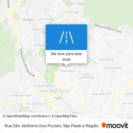Rua São Jerônimo Dos Pocões mapa