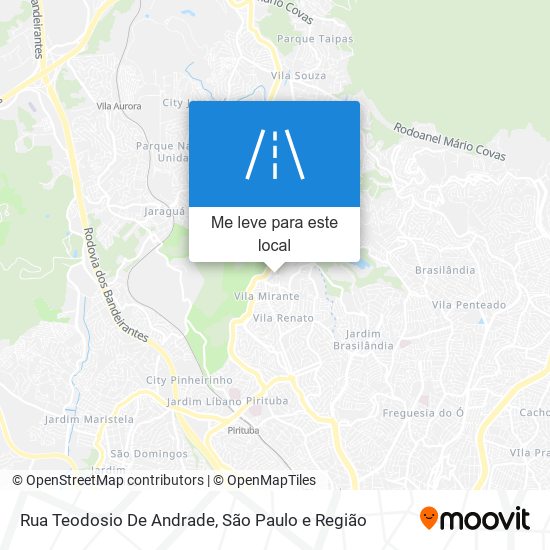Rua Teodosio De Andrade mapa