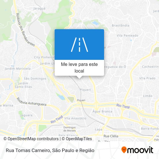 Rua Tomas Carneiro mapa