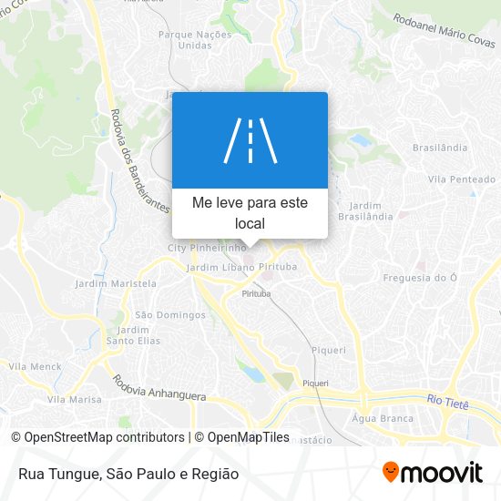 Rua Tungue mapa