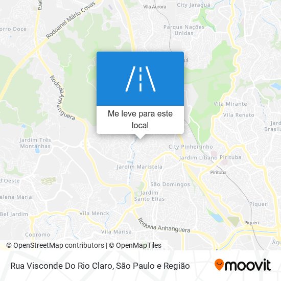 Rua Visconde Do Rio Claro mapa