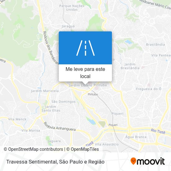 Travessa Sentimental mapa