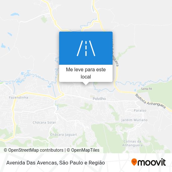 Avenida Das Avencas mapa