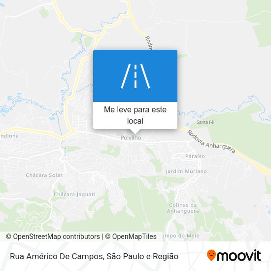 Rua Américo De Campos mapa