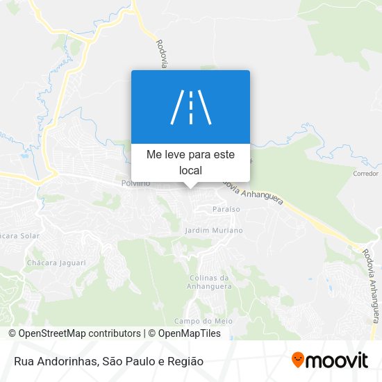 Rua Andorinhas mapa