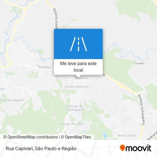Rua Capivari mapa