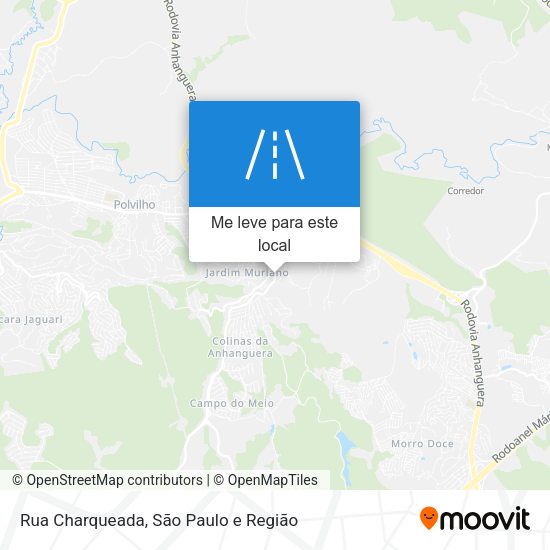 Rua Charqueada mapa