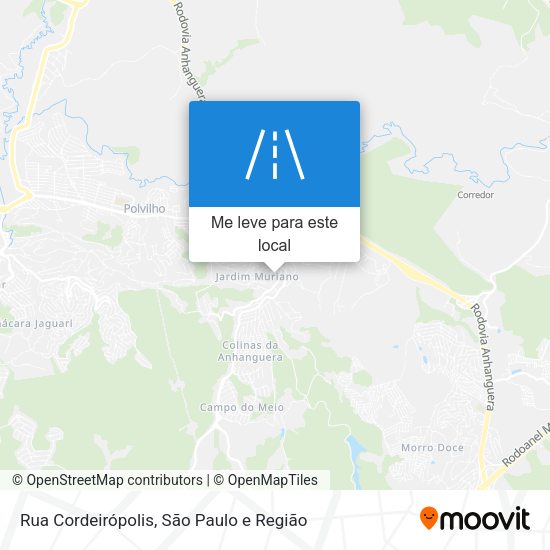 Rua Cordeirópolis mapa