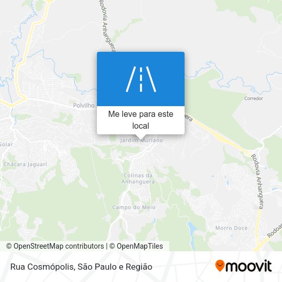 Rua Cosmópolis mapa