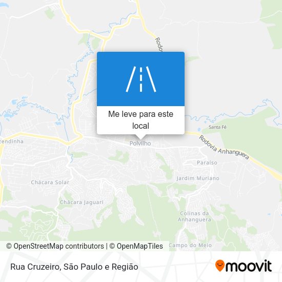 Rua Cruzeiro mapa