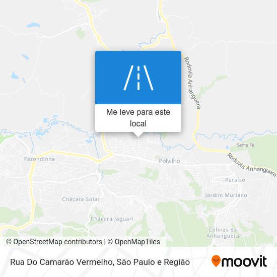 Rua Do Camarão Vermelho mapa