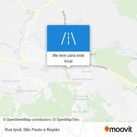 Rua Ipuã mapa
