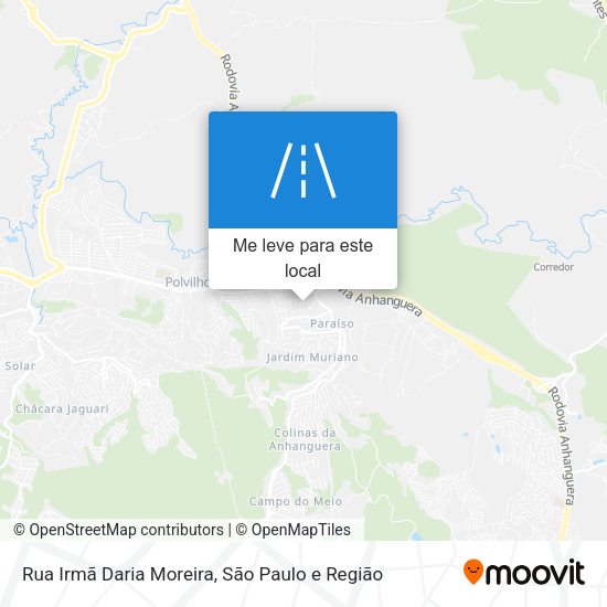 Rua Irmã Daria Moreira mapa