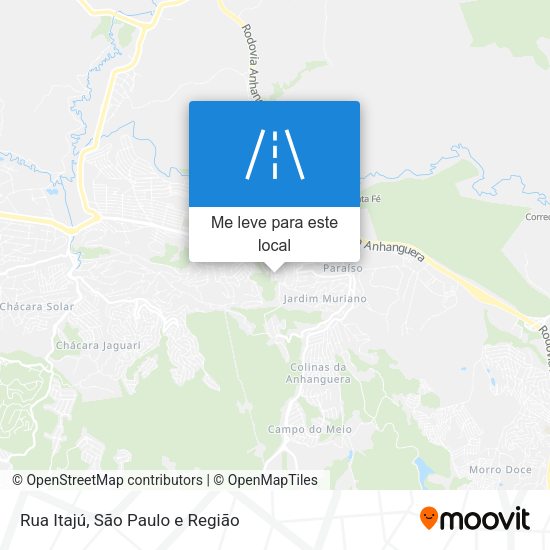 Rua Itajú mapa